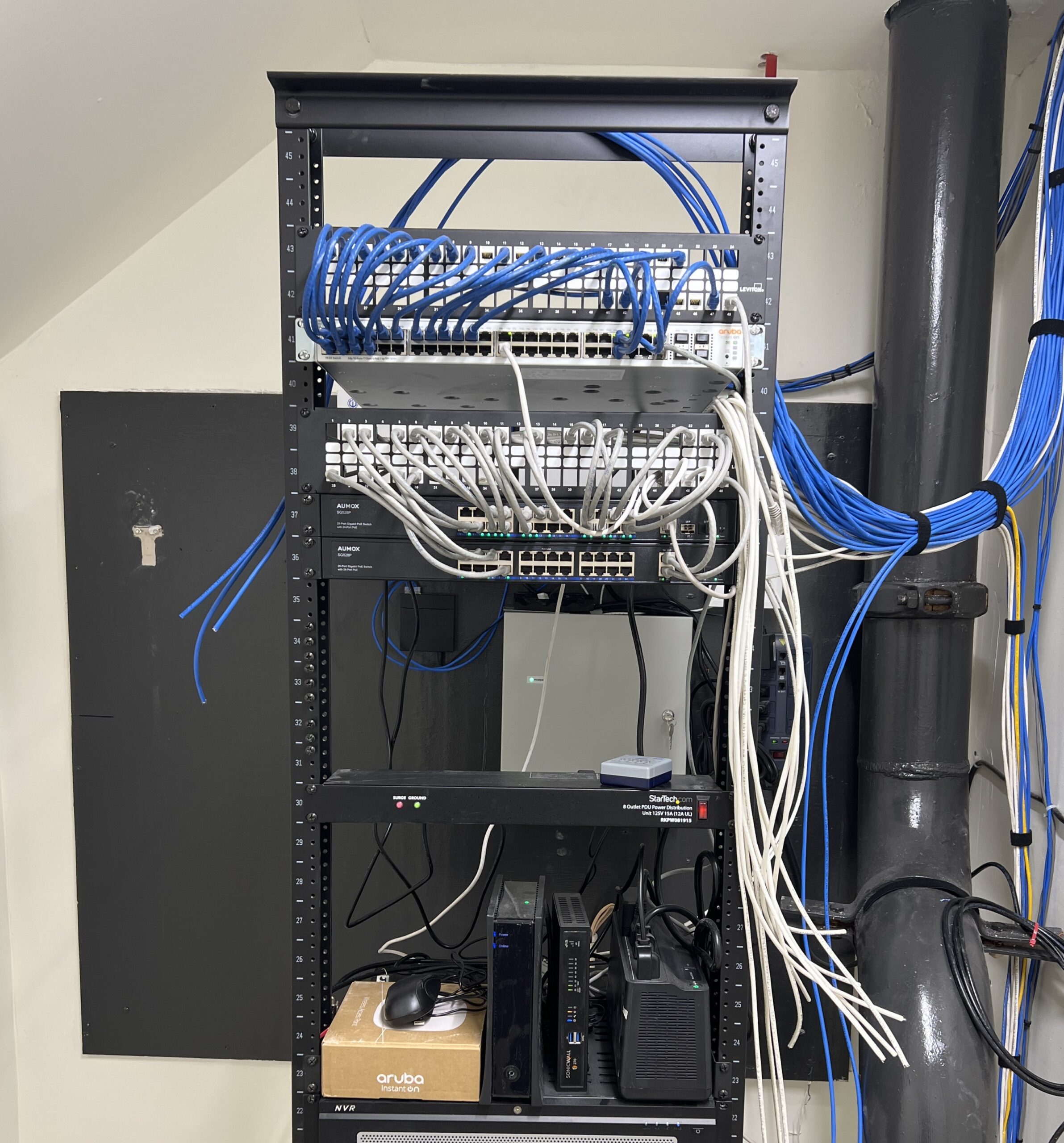 stealth video camera network wiring